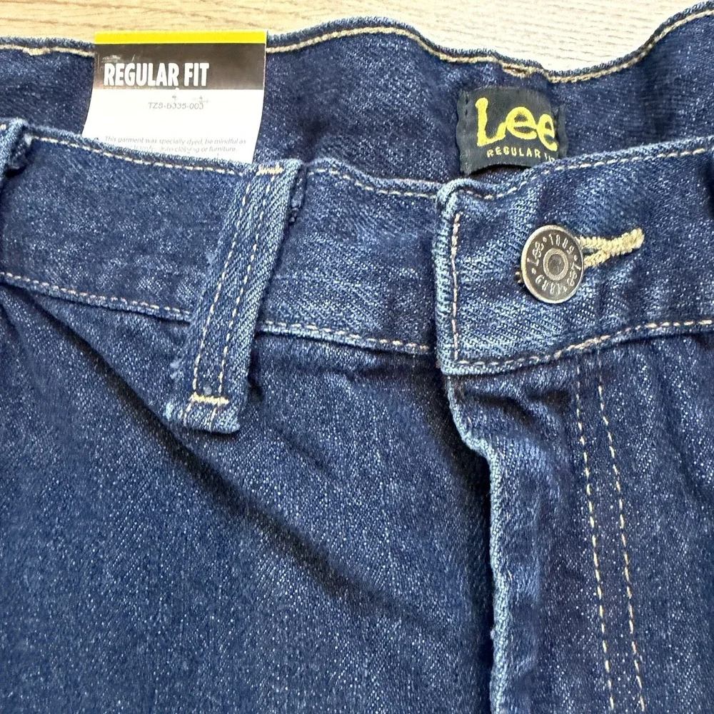 Lee Jeans Mens 50x29 Drifter Loose Fit Straight Leg Stretch Medium Blue Wash NWT